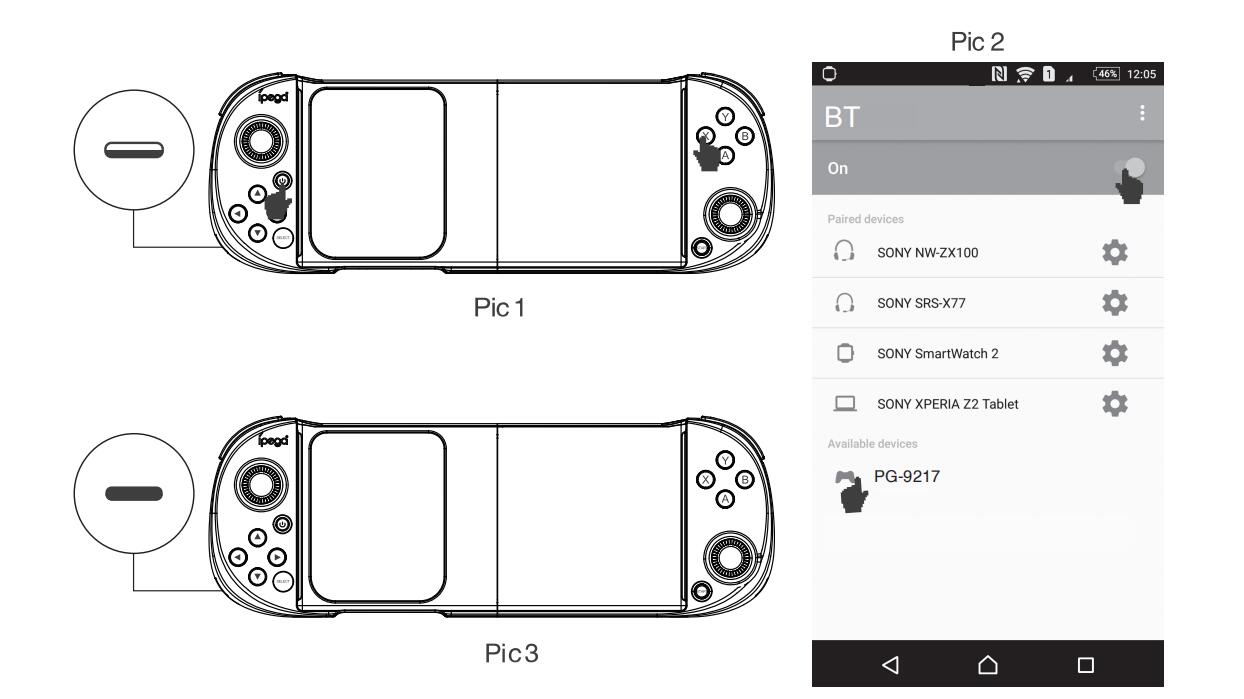 Cell Phone Gamepad Joystick Bluetooth Controller for iPhone - picture 88