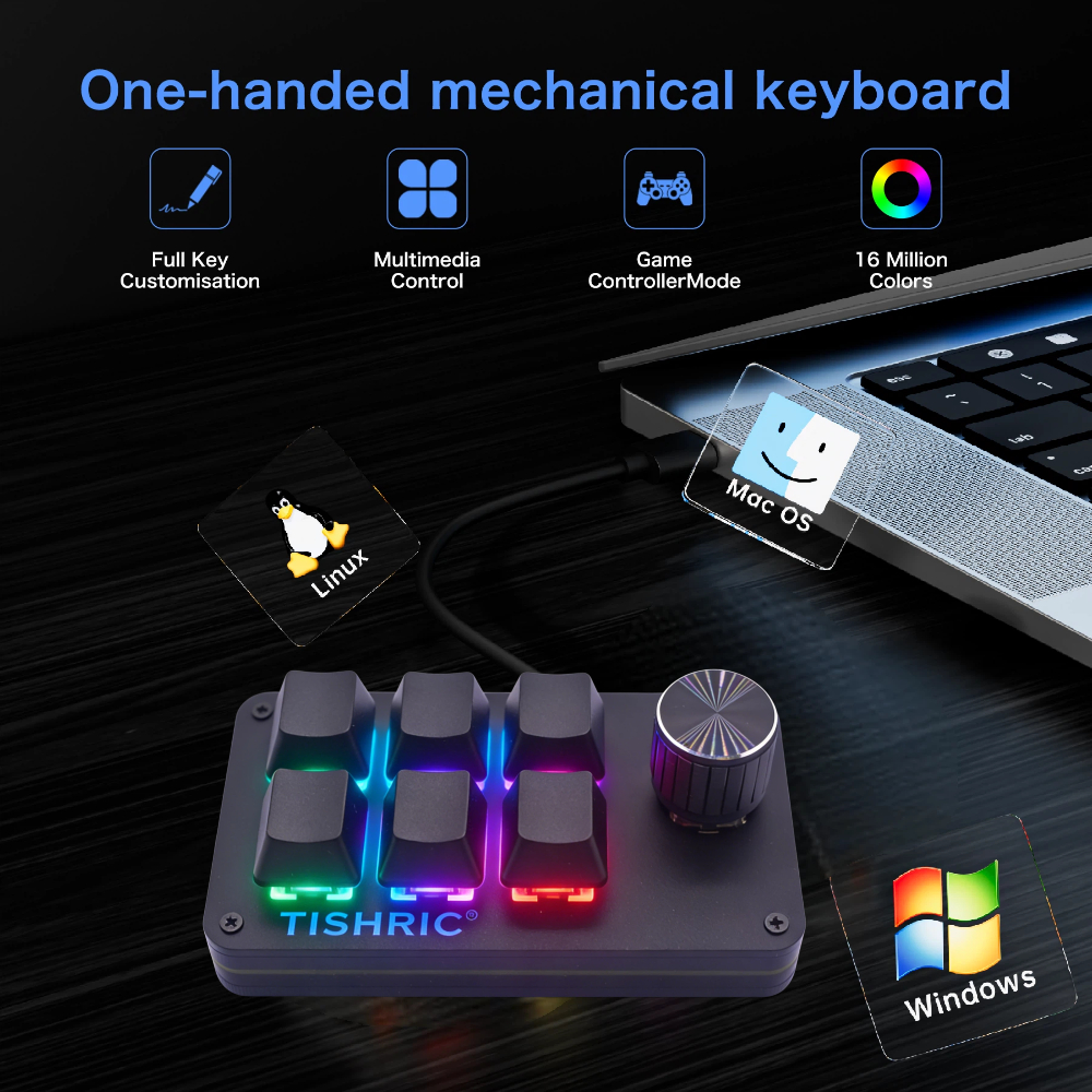 DIY programmable macro pad with RGB lighting