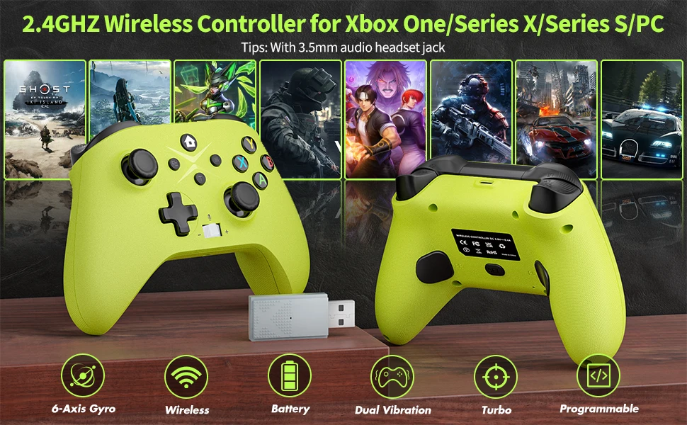 Wireless Xbox Controller for PC and Series X S Console - Premium material and texture showcase
