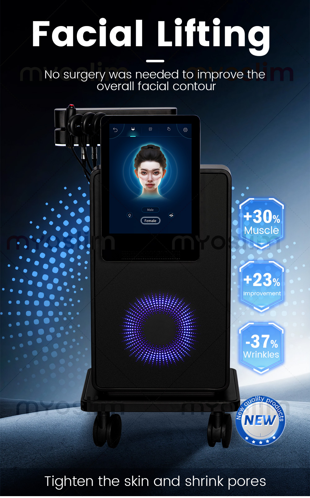 MYOslim 3-in-1 facial lifting and anti-aging beauty machine
