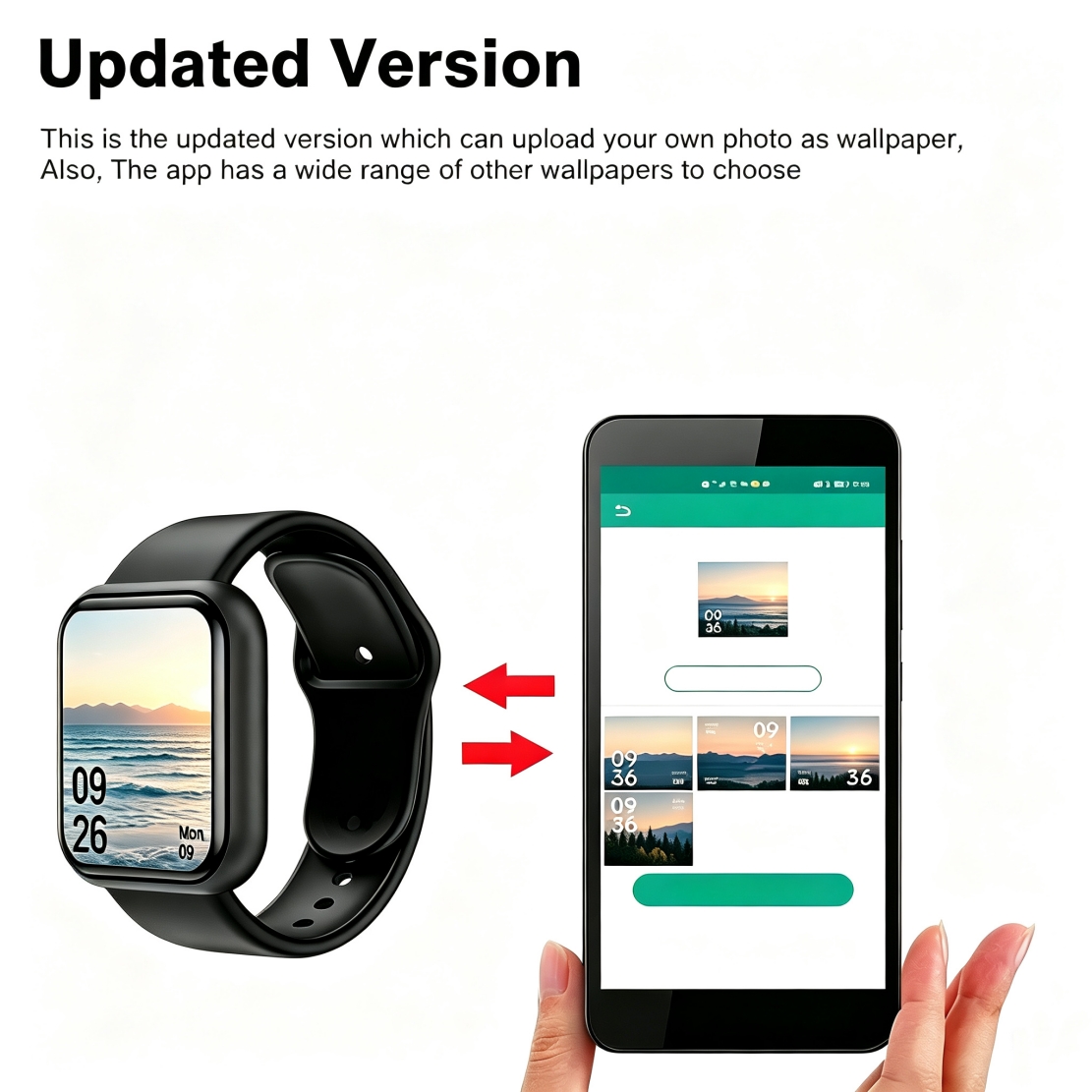 Smart Watch Fitness Tracker Bluetooth Sport Digital Watch - Lifestyle shot of the product