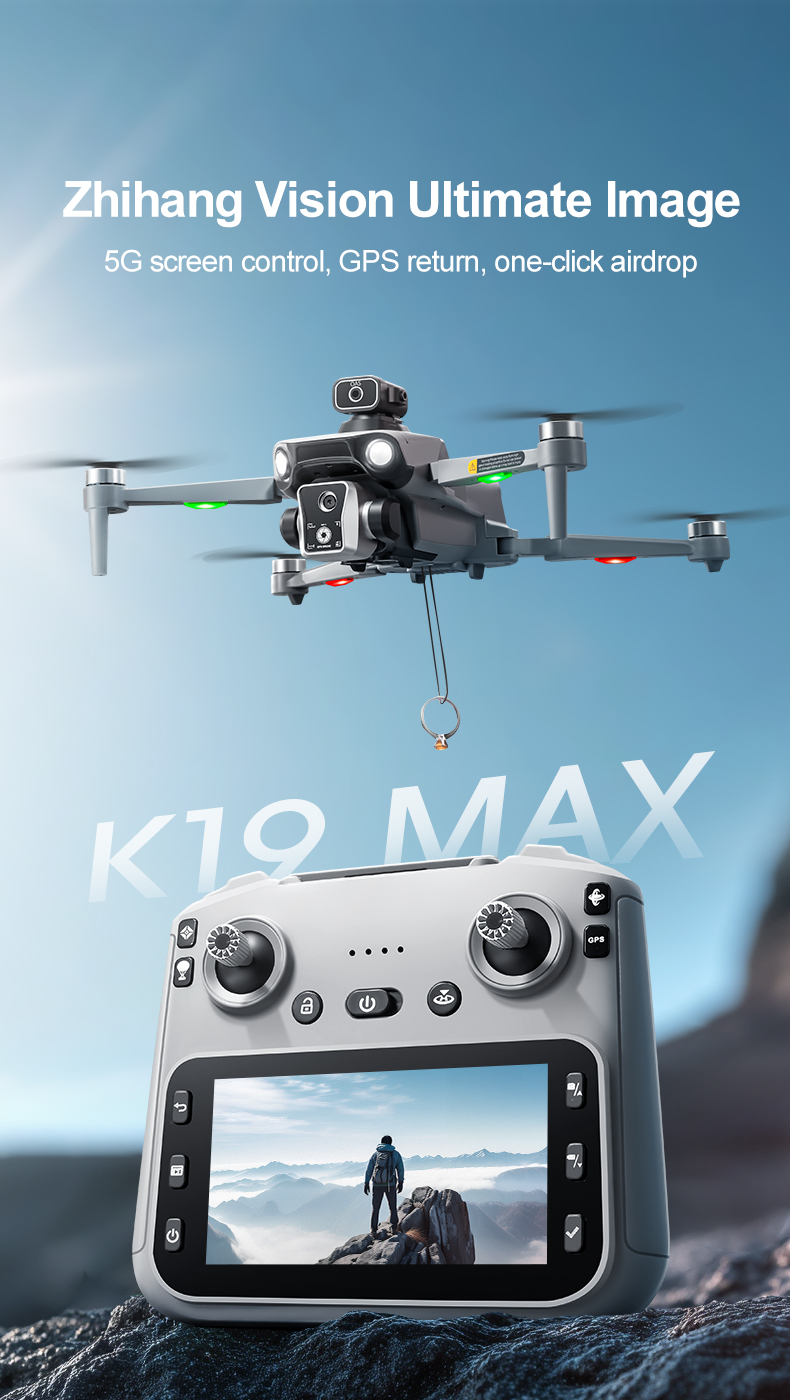 K19 Max GPS Drone 5G Camera Obstacle Avoidance Fishing Drone - High-quality product image