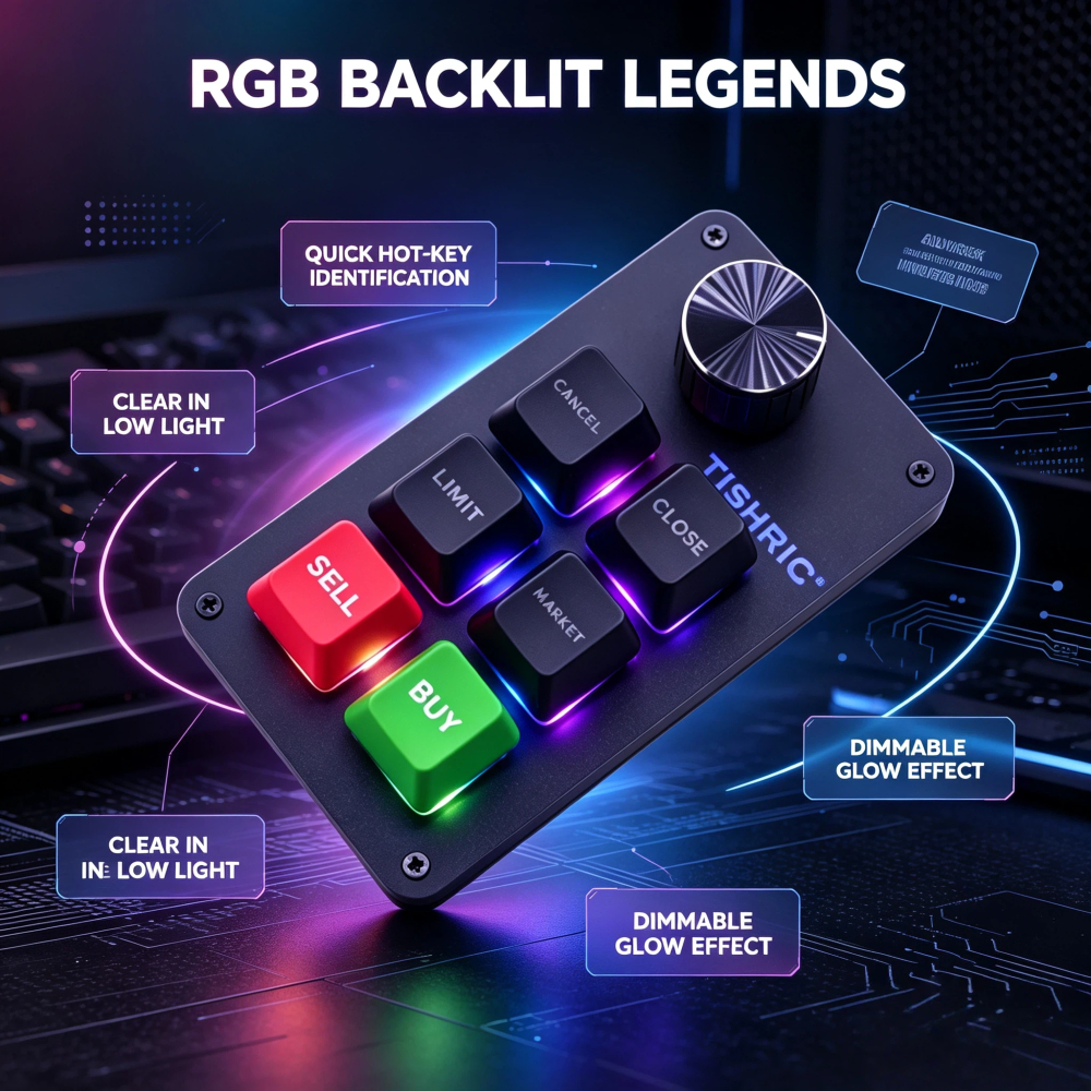 Redragon K588 RGB Mini Mechanical Keyboard 6 Keys 1 Knob - picture 1