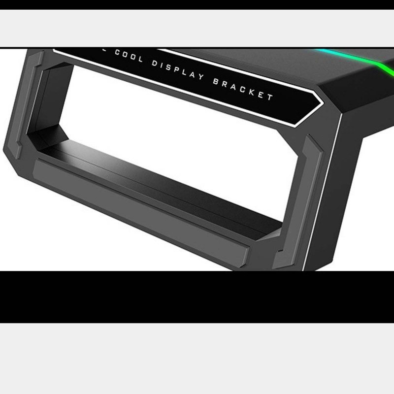 Laptop and tablet bracket integrated into the monitor stand