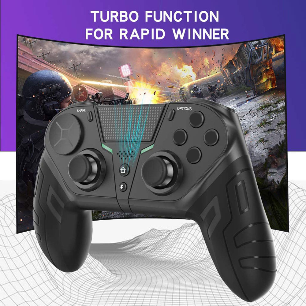Sensitive touch control panel on wireless game controller