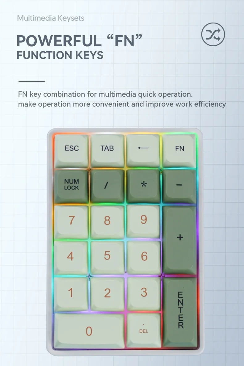 Wireless mechanical numpad layout and design details