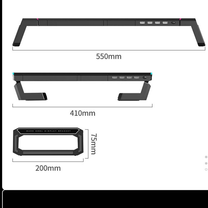 Sturdy monitor stand supporting heavy computer monitors safely