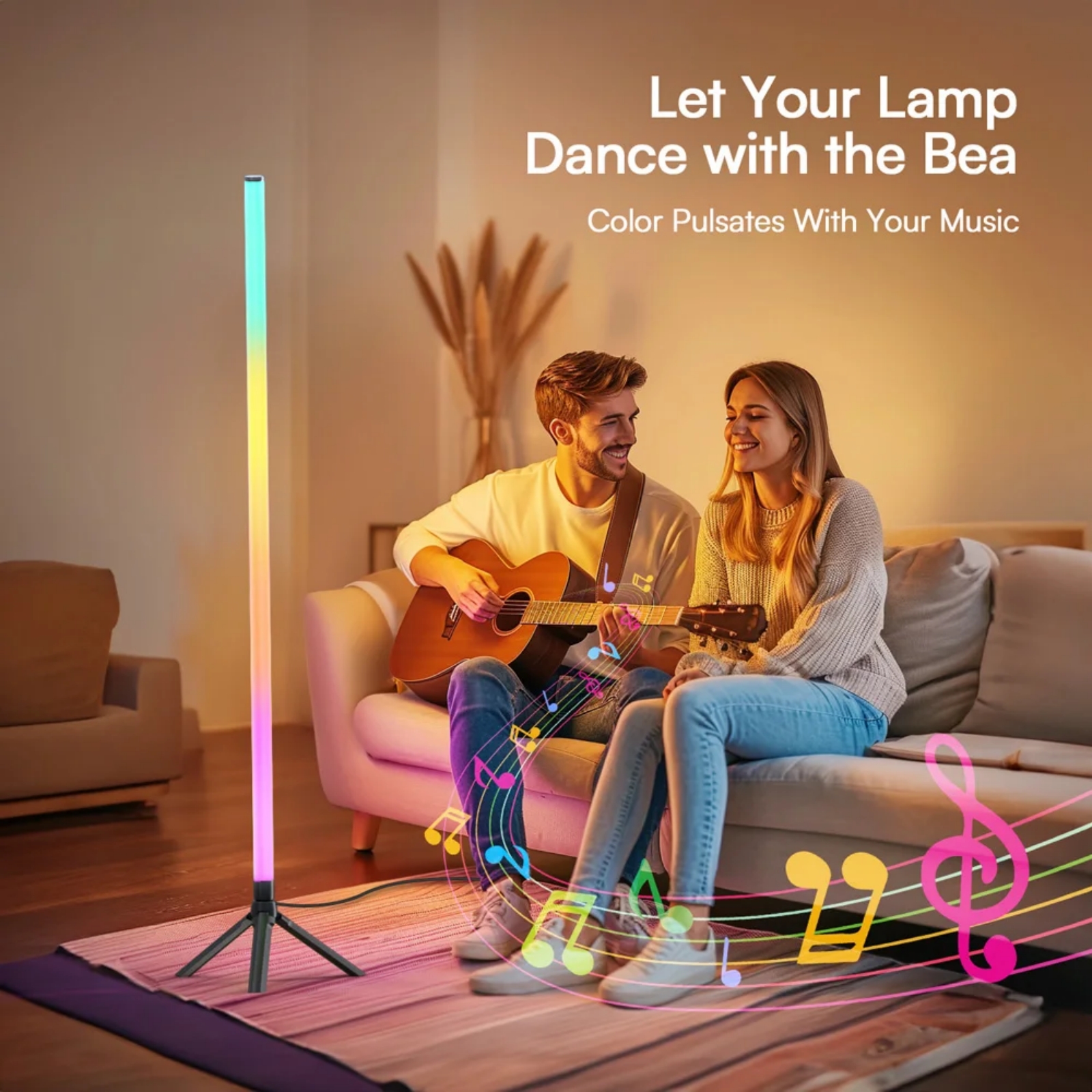 RGB Floor Lamp - Image highlighting product features