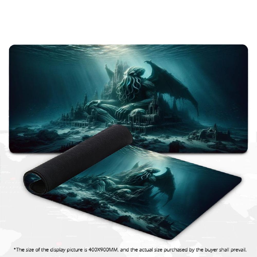 Cthulhu Gaming Mousepad XXL Extra Large Desk Mat - Elegant design displayed