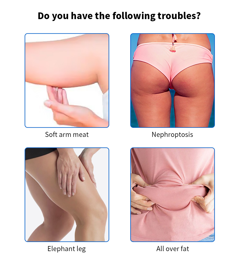 Applicable users and target body parts for the slimming machine