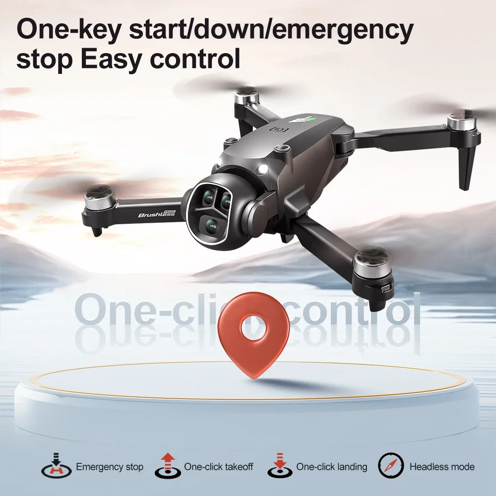 M7 GPS 8K HD Drone with Dual Camera and Obstacle Avoidance - Image highlighting product features