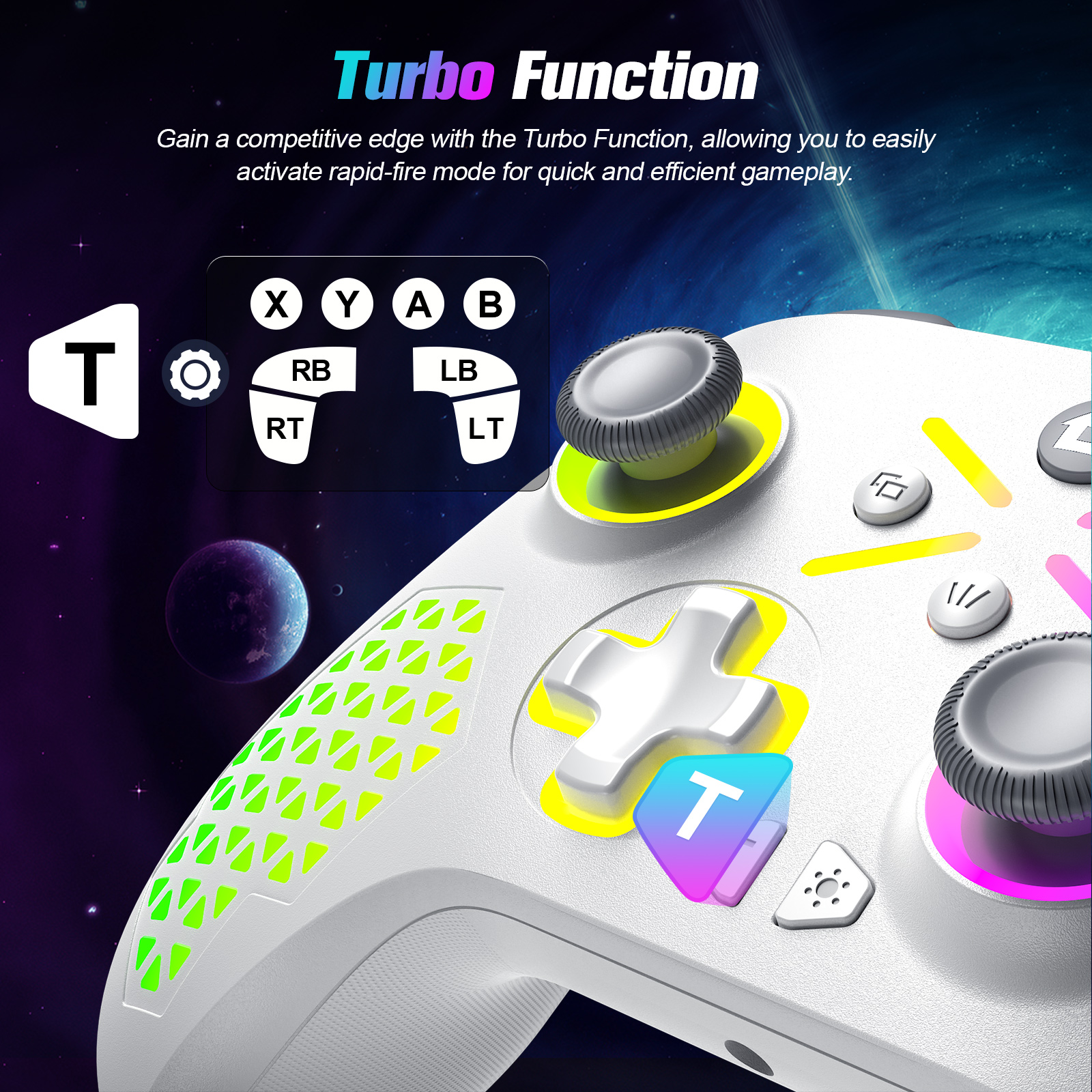 Wireless Xbox Controller RGB Gamepad for Xbox Series SX - Zoomed image showing craftsmanship