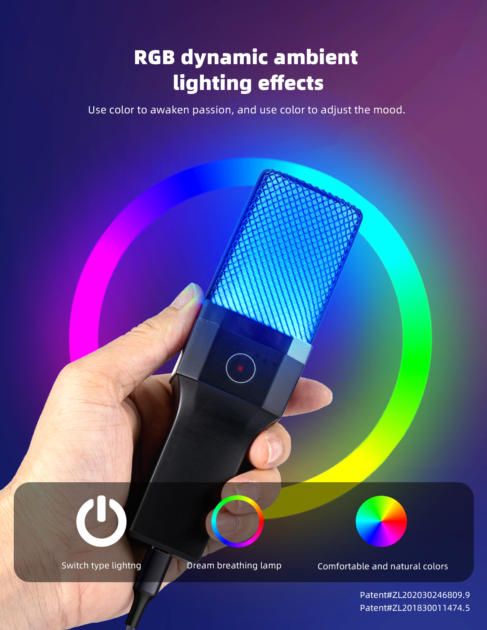 Wired USB streaming microphone for karaoke and gaming