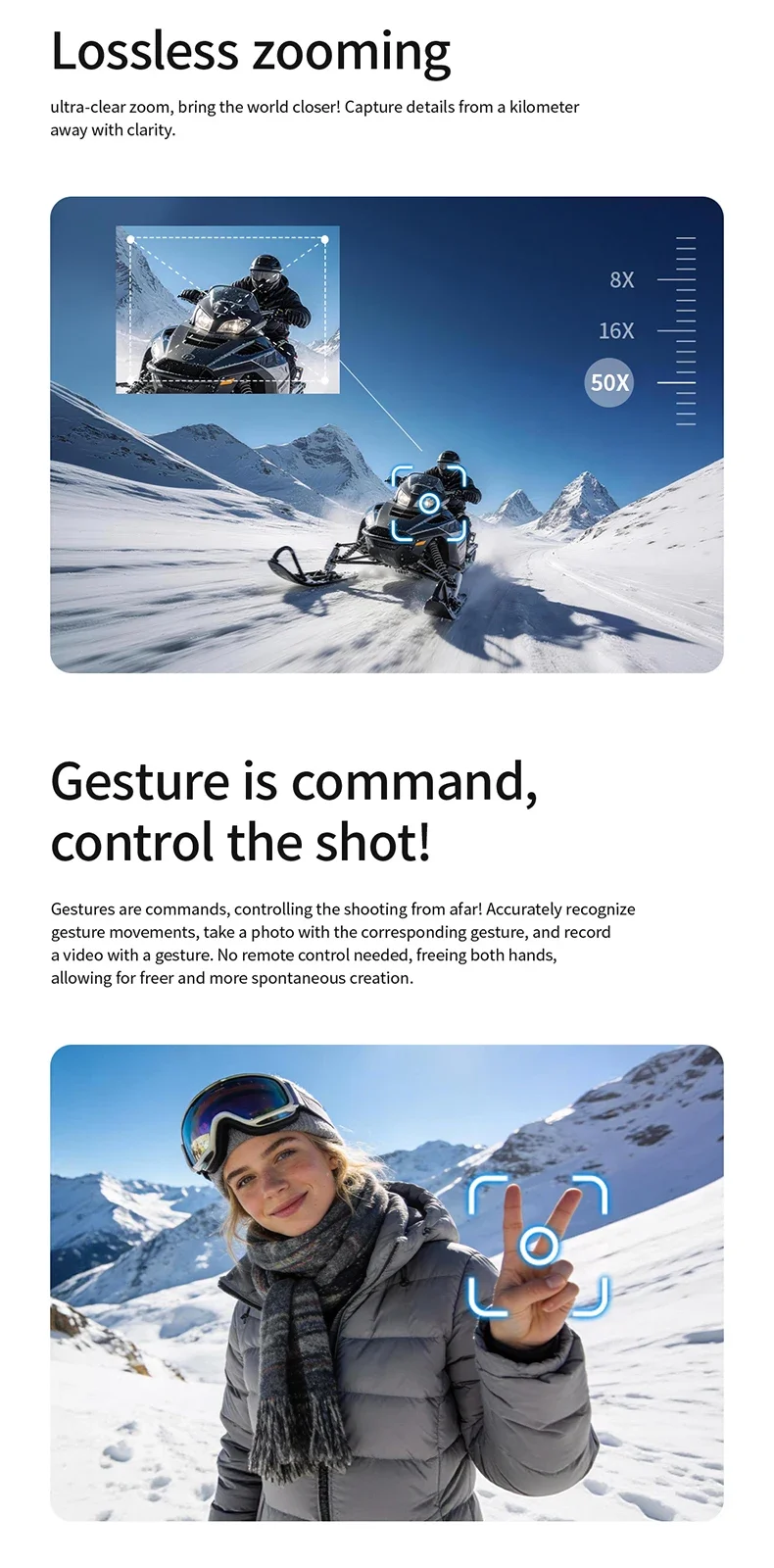 4K Xioami GPS Drone Foldable RC Quadcopter Easy Fly Camera Drone - Angle view of the product in use