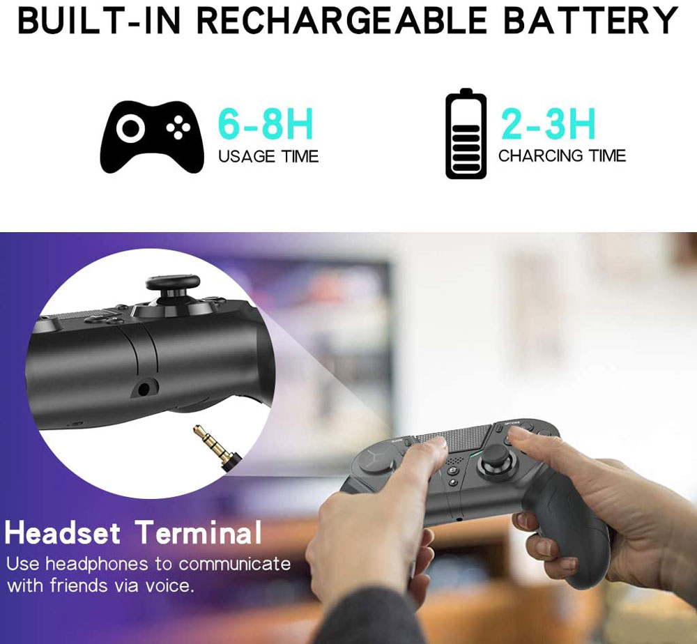 Comfortable grip design for wireless gaming controller