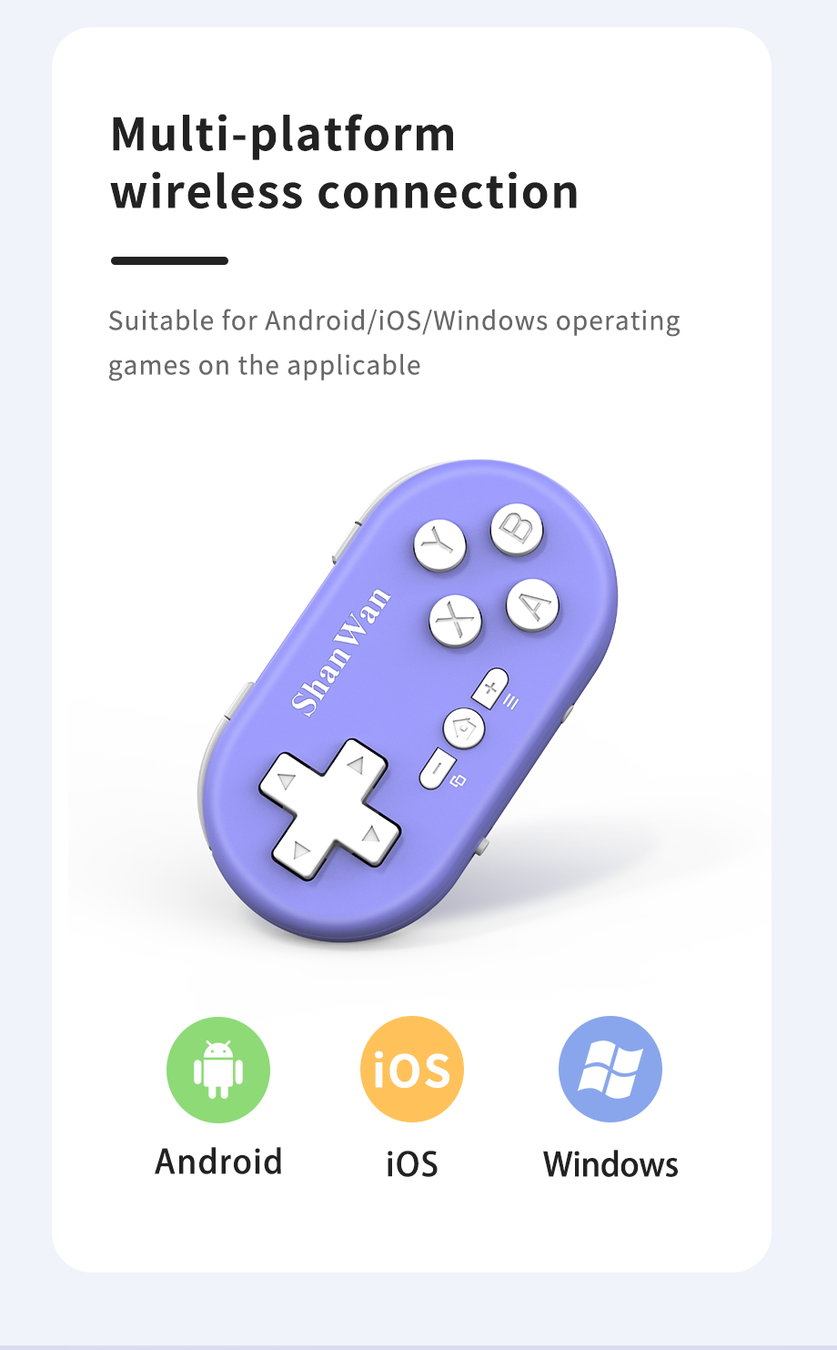 Portable gaming controller supporting emulator games