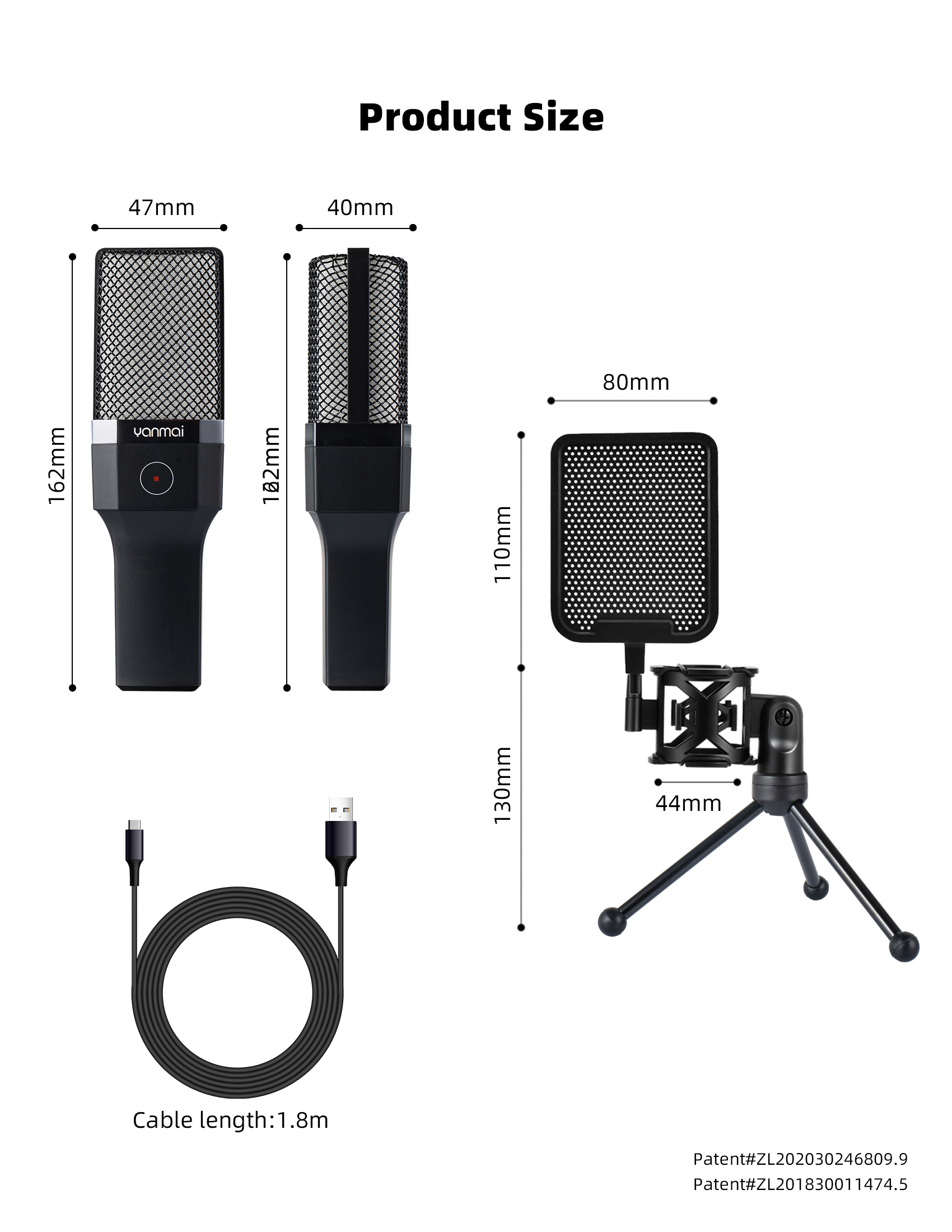 Podcast microphone setup on a desk