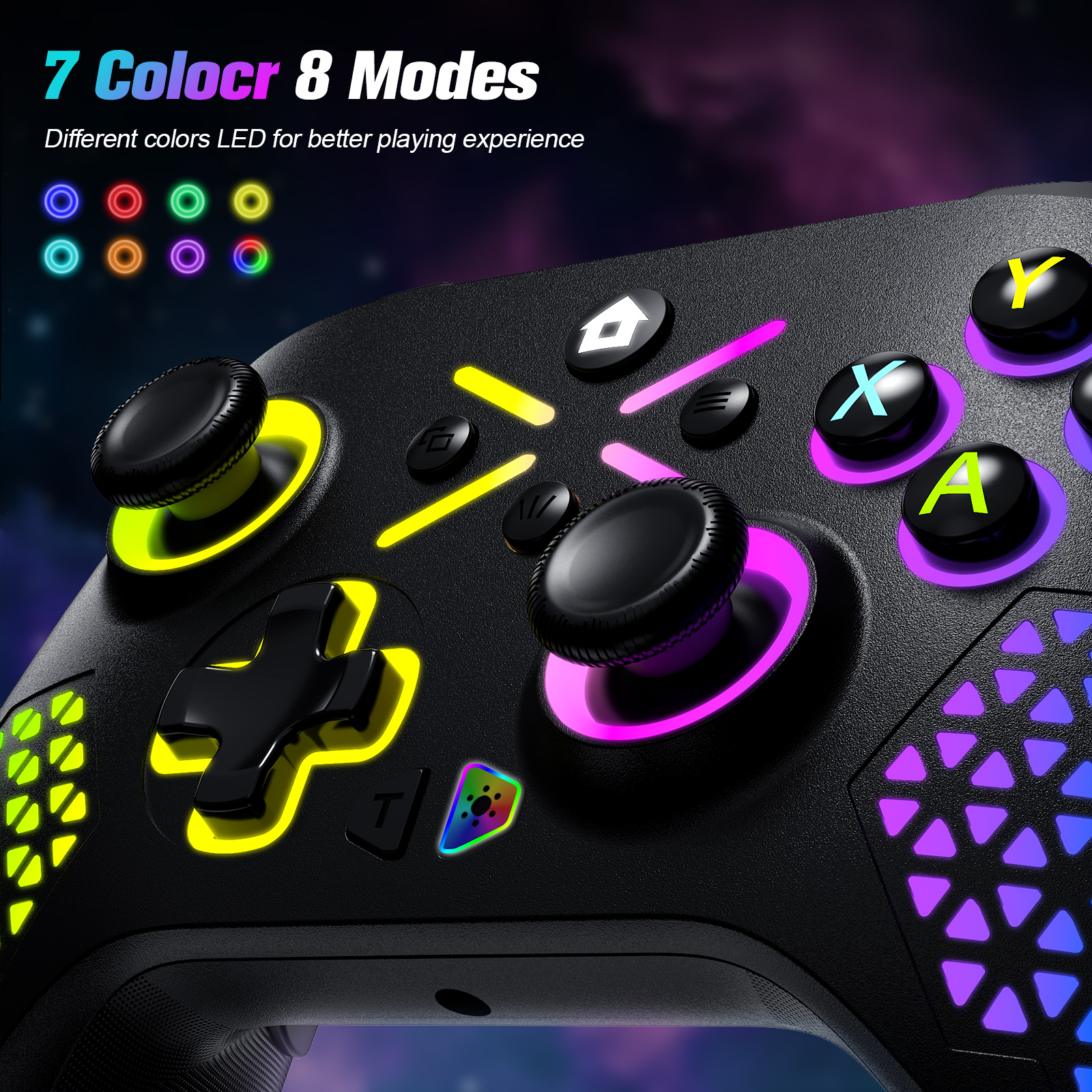 Wireless Xbox Controller RGB Gamepad for Xbox Series SX - Elegant design displayed