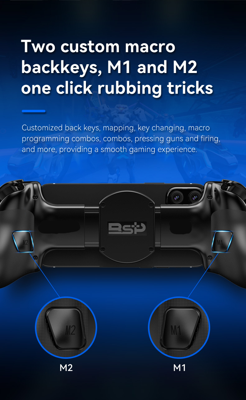 Wireless Bluetooth Gaming Controller for Mobile PC and Console - Angle view of the product in use