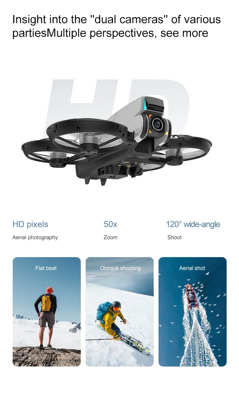 Xioami GT9 GPS Foldable Drone Dual Lens 4K HD Camera Quadcopter - Lifestyle shot of the product
