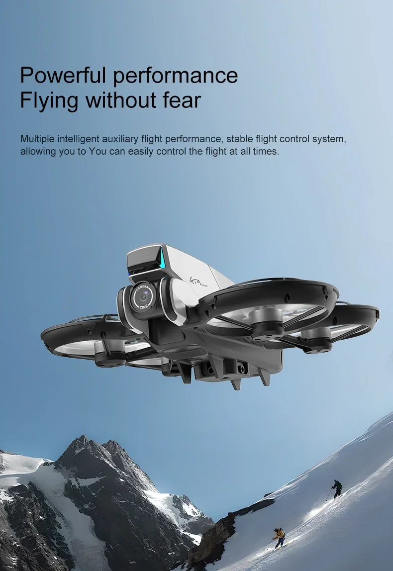Xioami GT9 GPS Foldable Drone Dual Lens 4K HD Camera Quadcopter - Front-facing product display