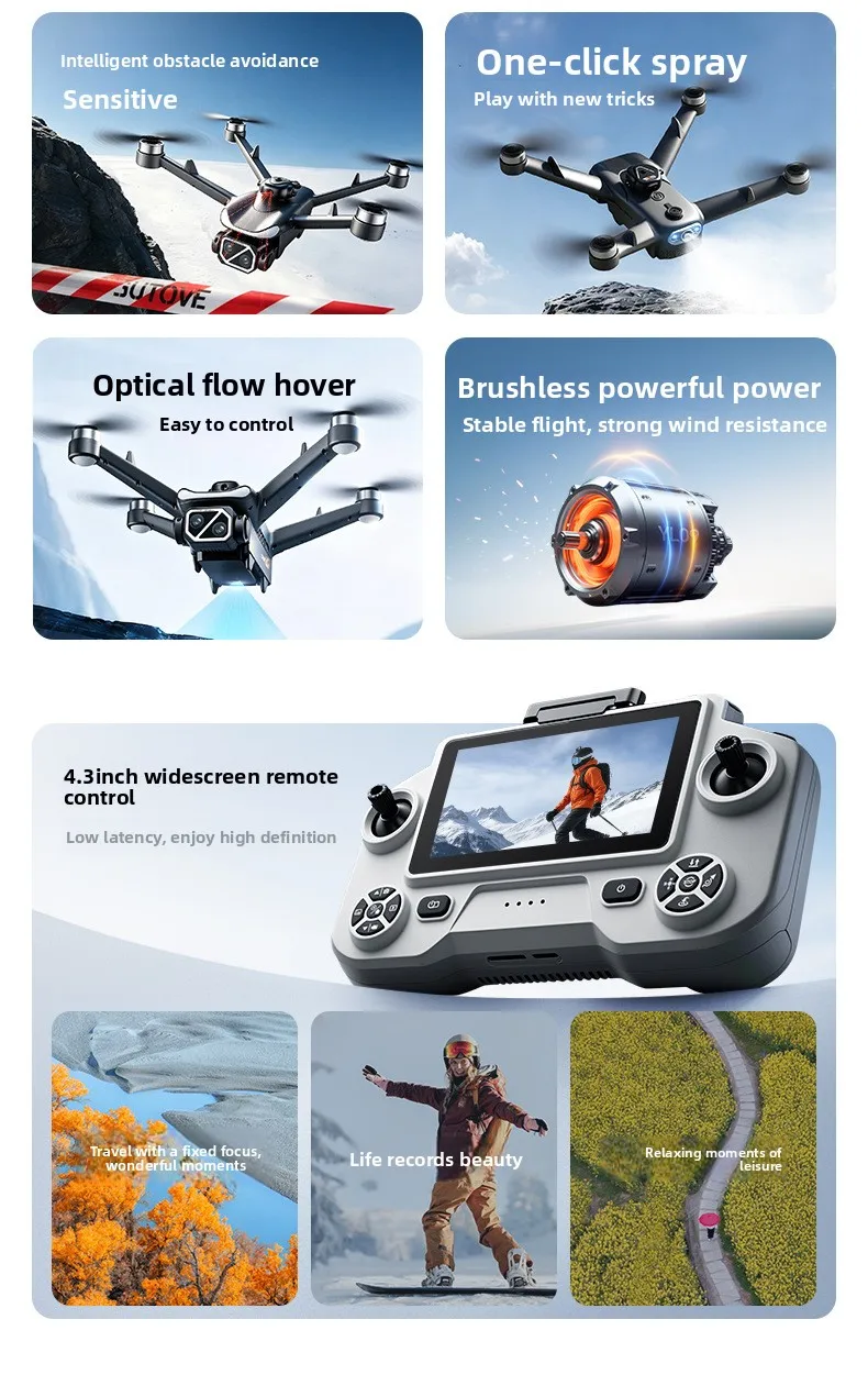 HD Aerial Photography Drone with Obstacle Avoidance - Product close-up for better view