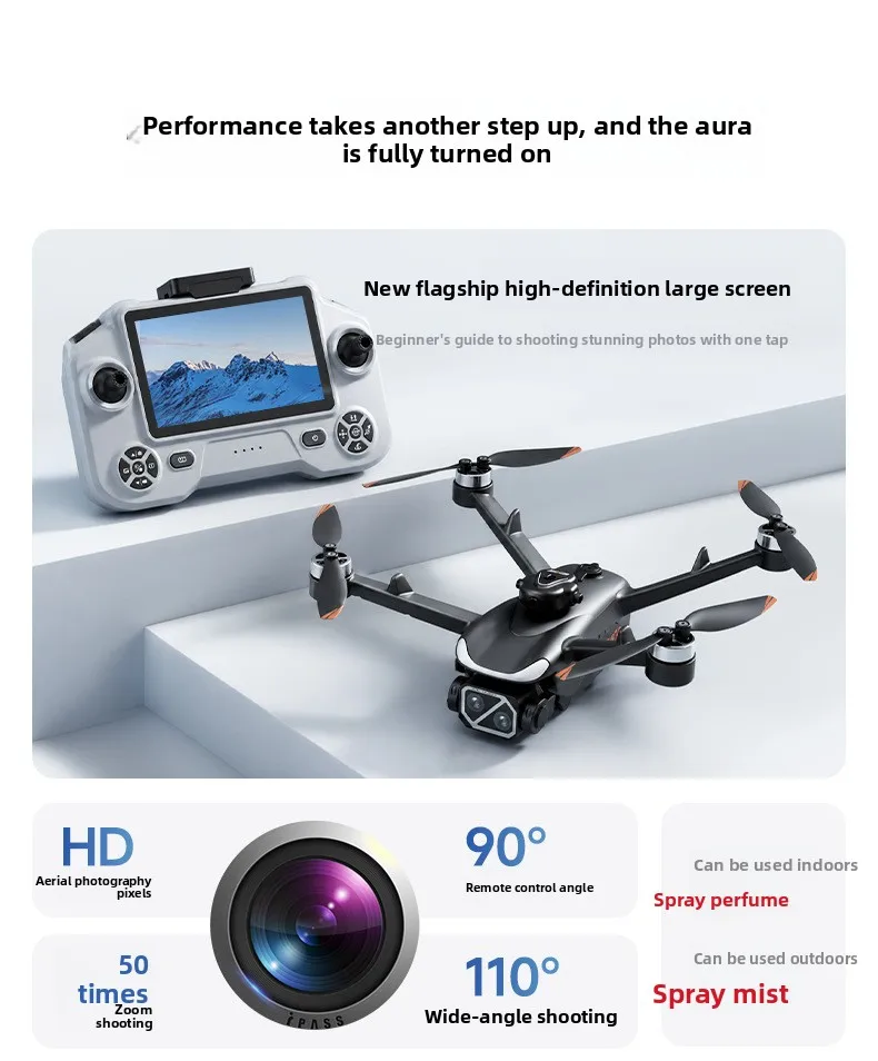 HD Aerial Photography Drone with Obstacle Avoidance - Detailed view of the product