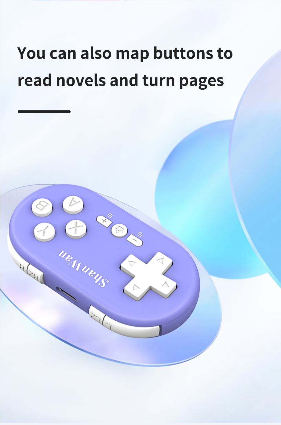 Mini gamepad showing button layout and controls