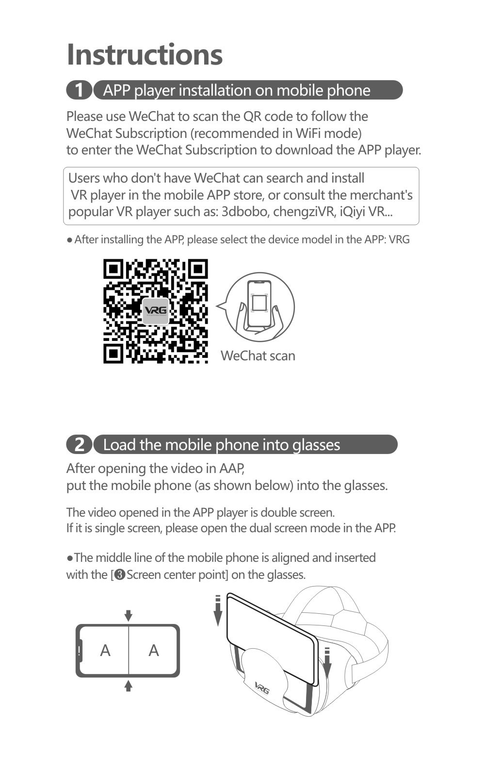 3D VR Headset Smart Glasses Virtual Reality Helmet for smartphone