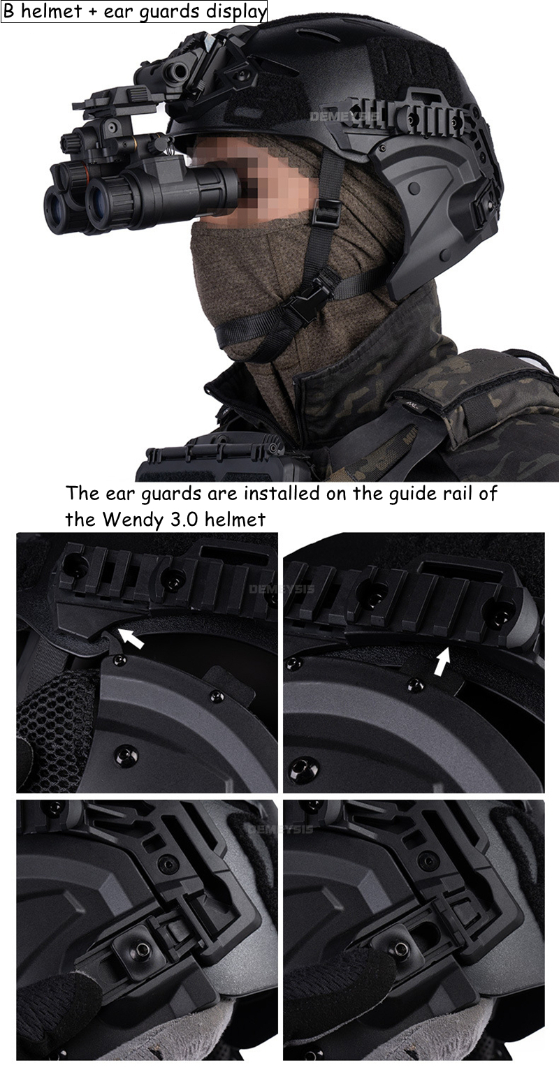 Airsoft helmet with integrated mouthguard and flip goggles
