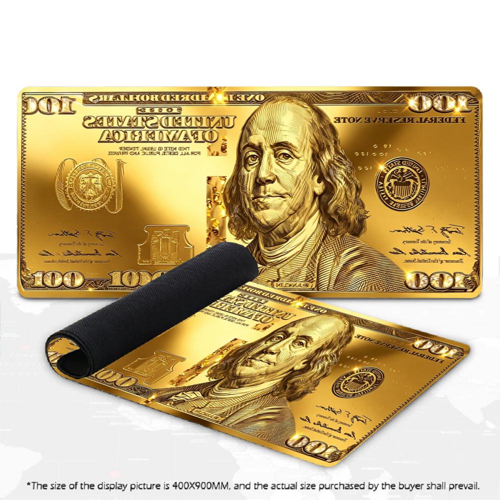 XXL Gaming Mouse Pad Money Design Large Desk Mat - Premium material and texture showcase
